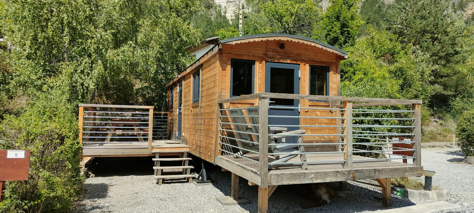 Chalet-Roulotte du Cians, roulotte à Péone
