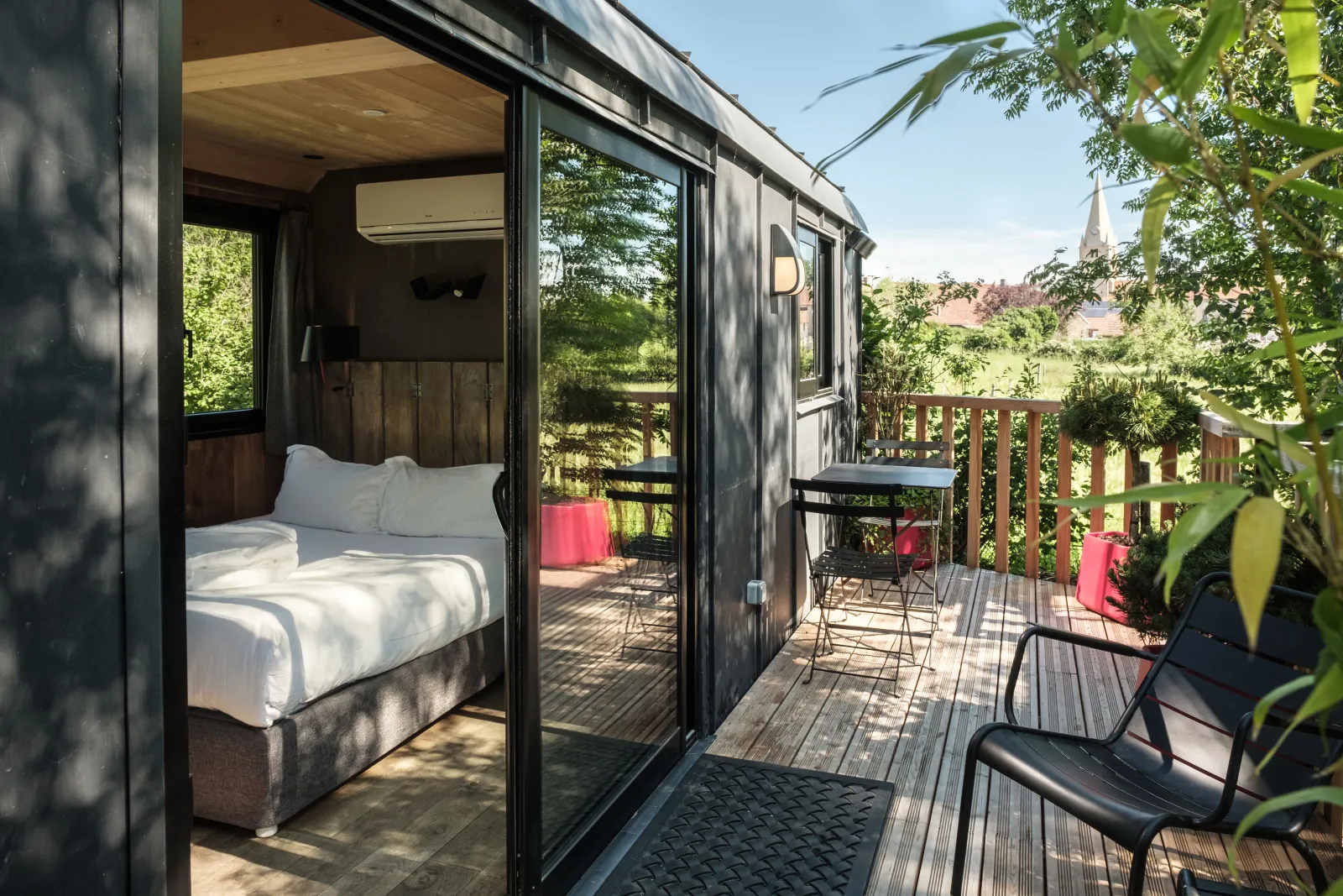 Le Refuge Spa des Prés Verts, roulotte à Jouey