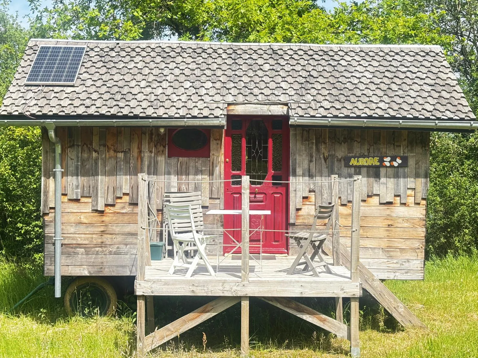 Roulotte des bois l'Aurore, roulotte à Auberive