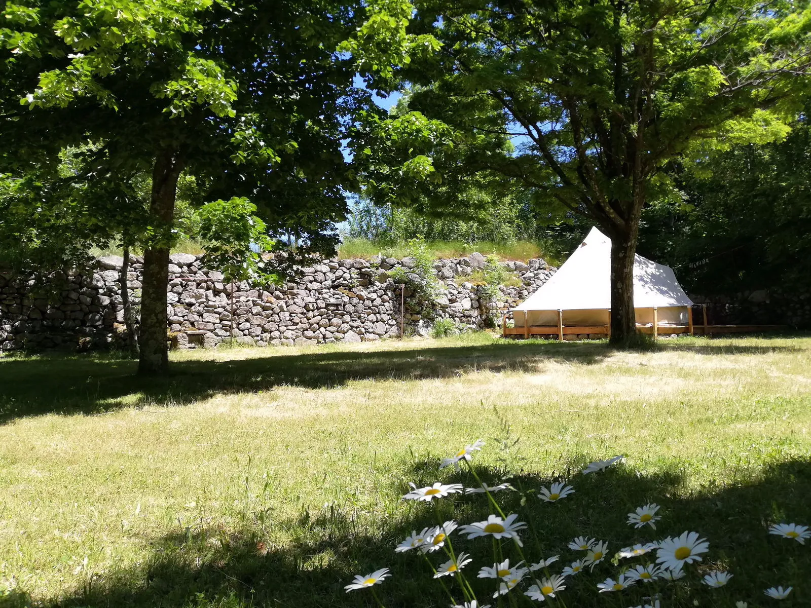 Roulotte en bord de ruisseau à Mayres, photo 3