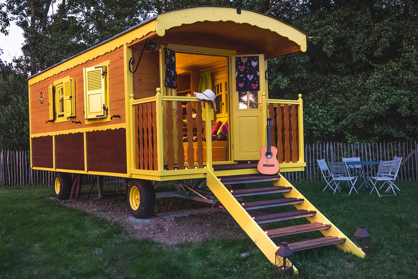 Roulotte Gipsy de l'Escale à Angé, photo 2