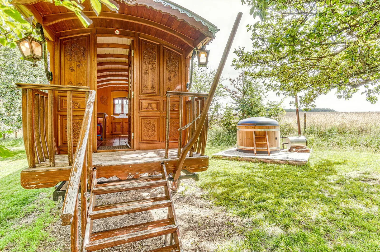 Roulotte Spa la Grenouillère, roulotte à Descartes